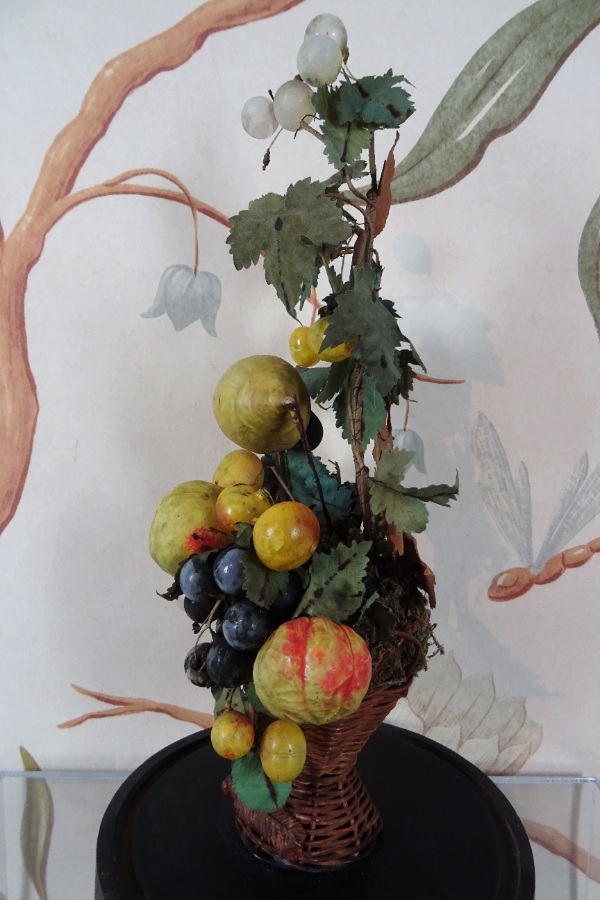 Victorian Still Life of Fruits under a glass Dome (7).JPG